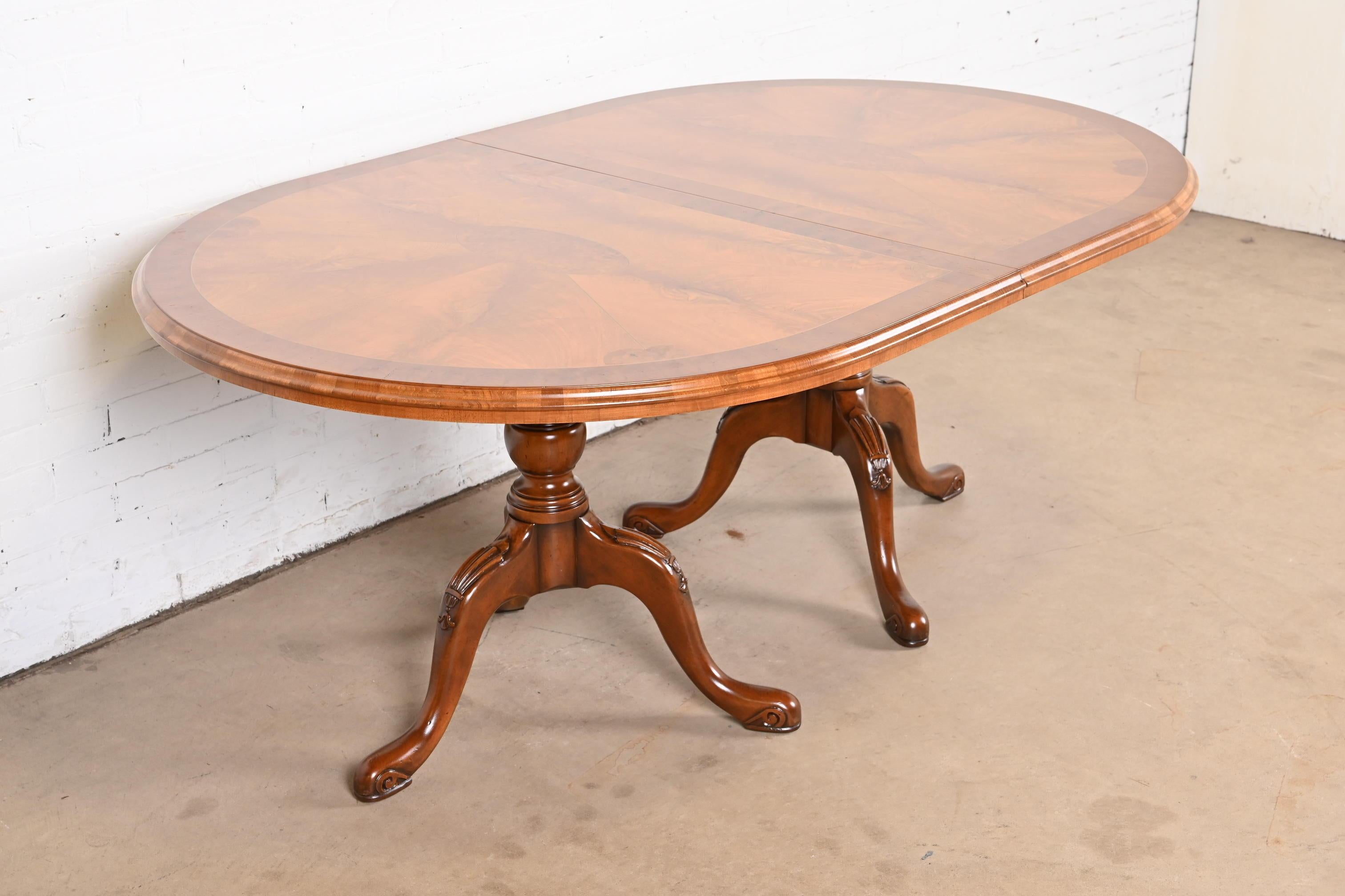 English Georgian Double Pedestal Dining Table by Restall Brown & Clennell 8