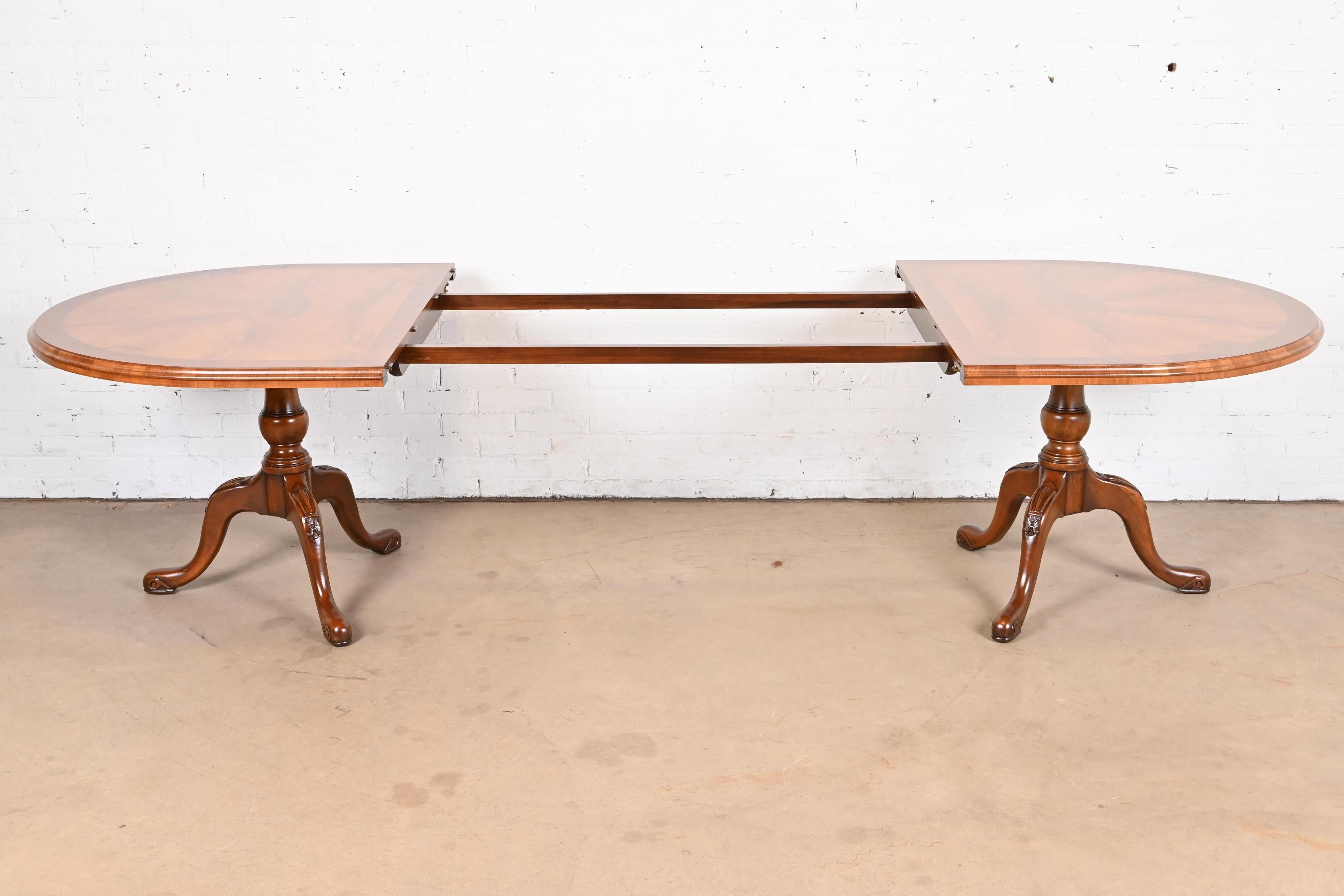 English Georgian Double Pedestal Dining Table by Restall Brown & Clennell 3