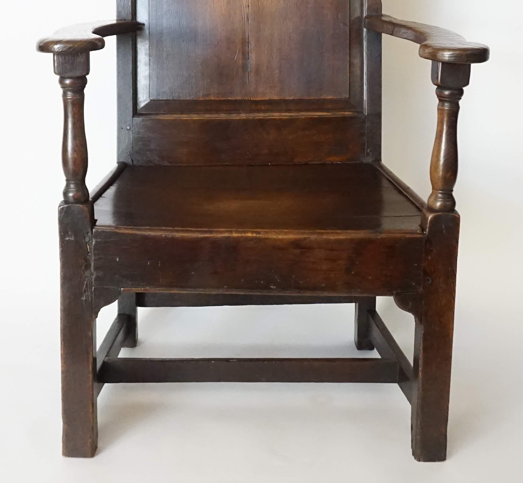 English Georgian Elm Wainscot Chair, circa 1760 4