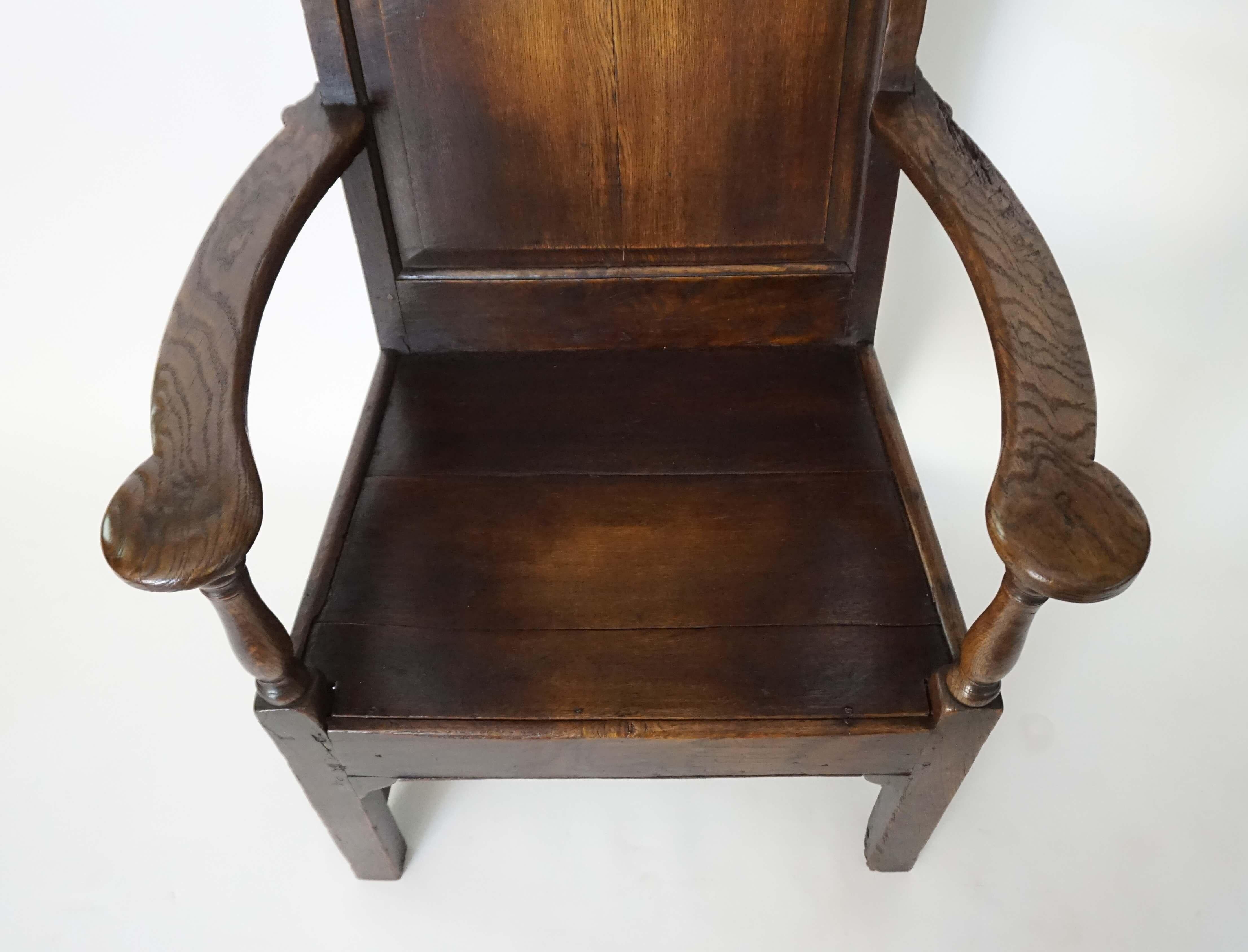 English Georgian Elm Wainscot Chair, circa 1760 5