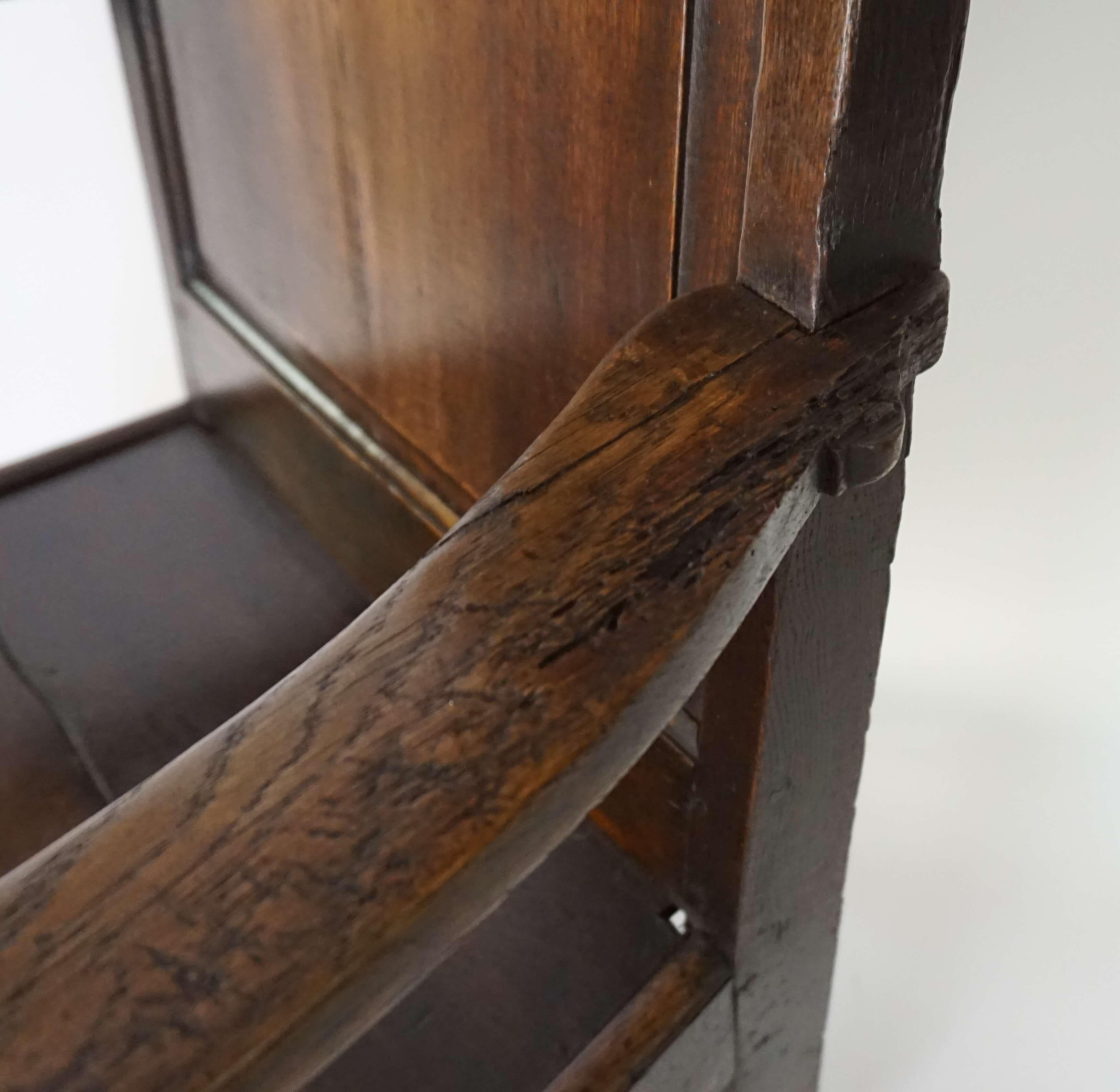 English Georgian Elm Wainscot Chair, circa 1760 7