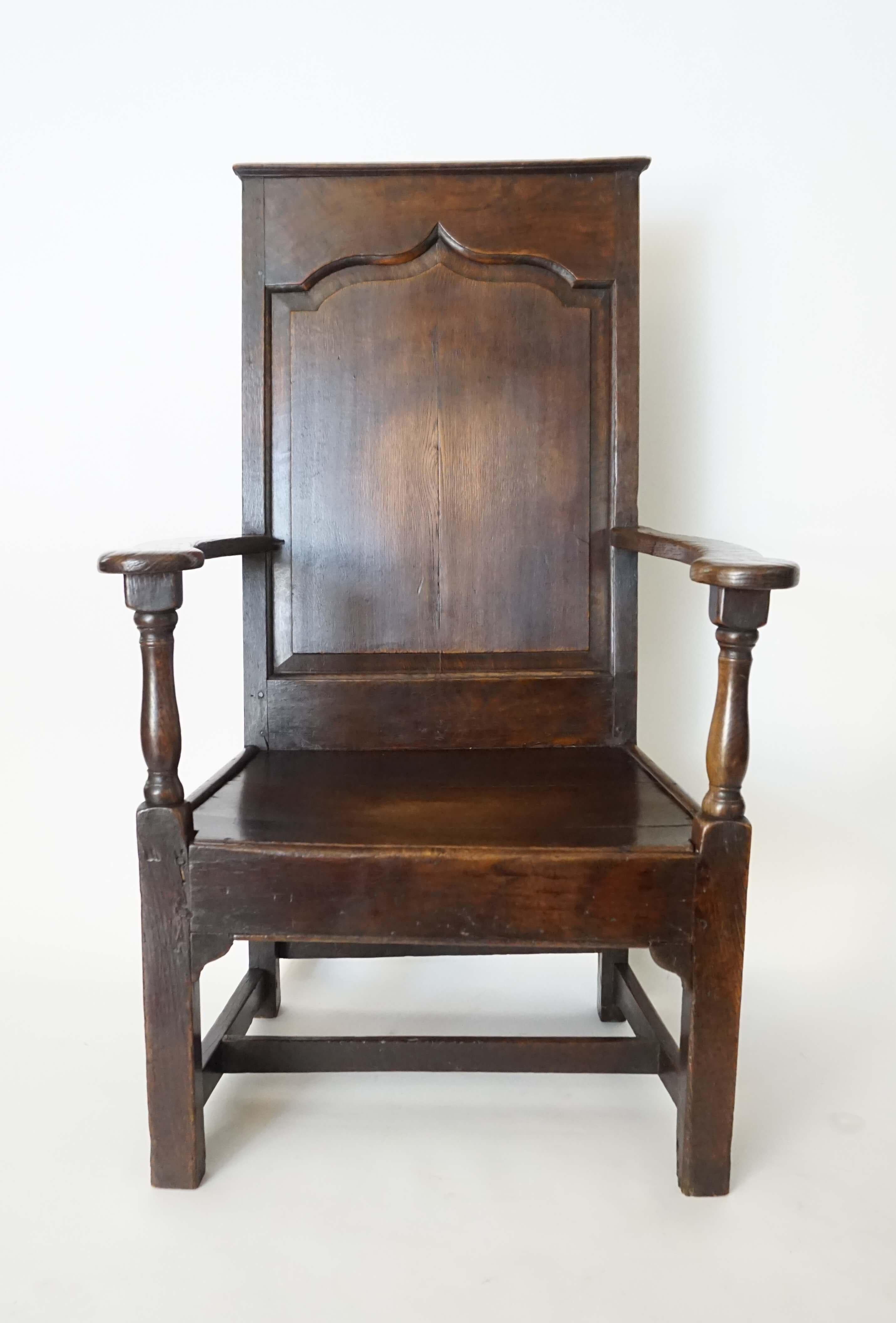 English Georgian Elm Wainscot Chair, circa 1760 8