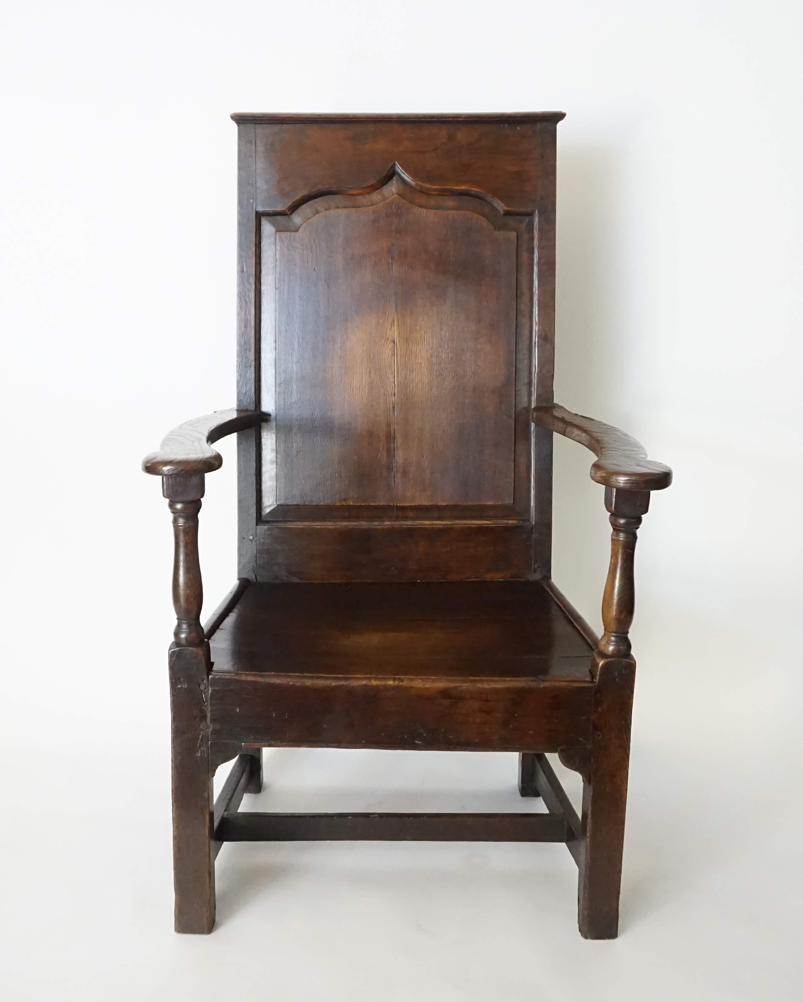 English Georgian Elm Wainscot Chair, circa 1760 3