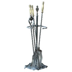 English Georgian Fire Companion Set, 18th - 19th C