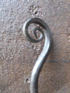 English Georgian Fire Poker, Fireplace Poker, 18th-19th Century