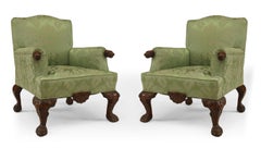 English Georgian Green 3-Piece Living Room Set