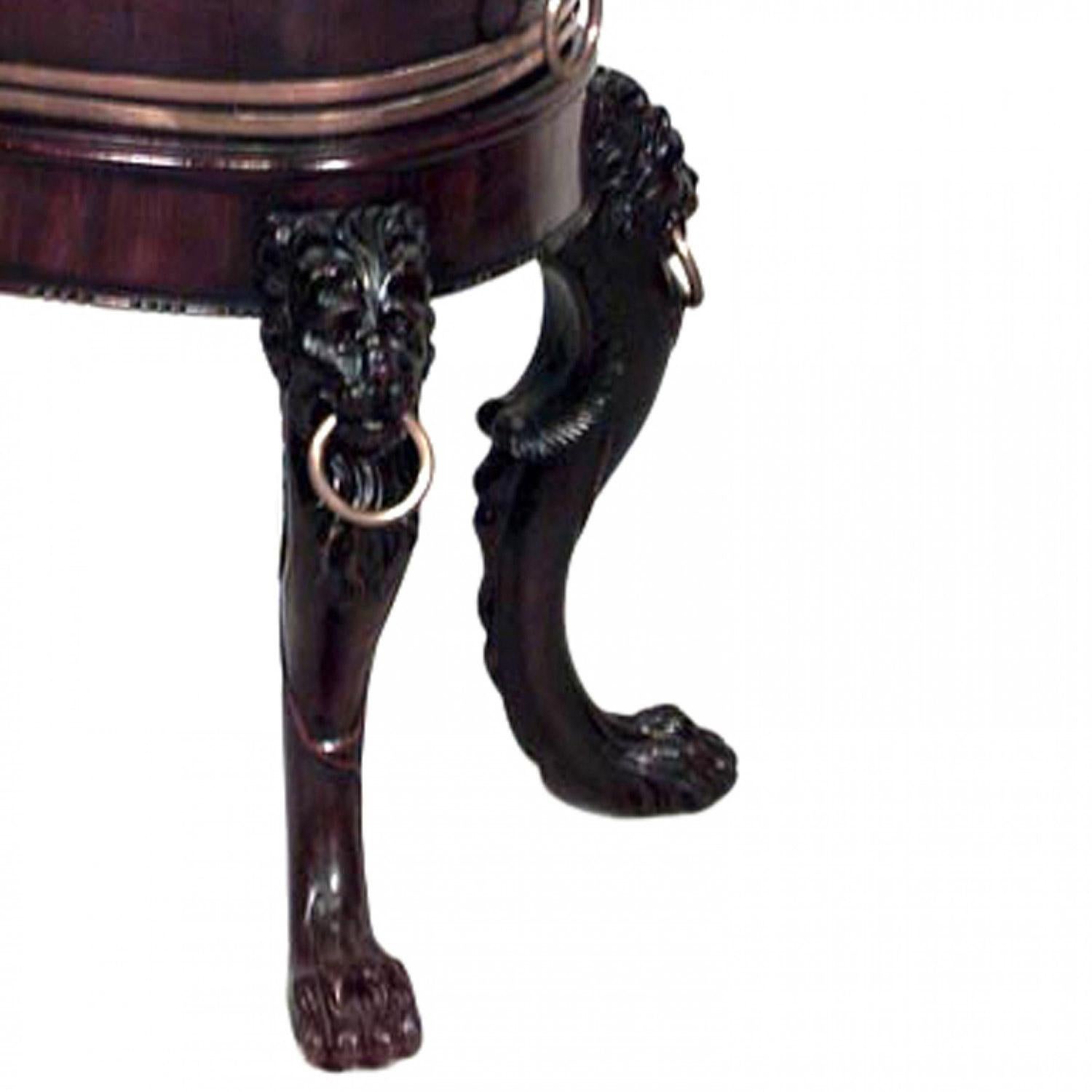 Georgien English Georgian Lion Planter en vente