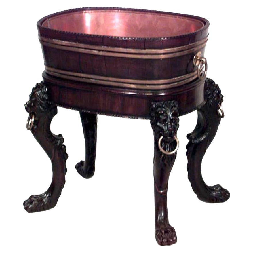 English Georgian Lion Planter