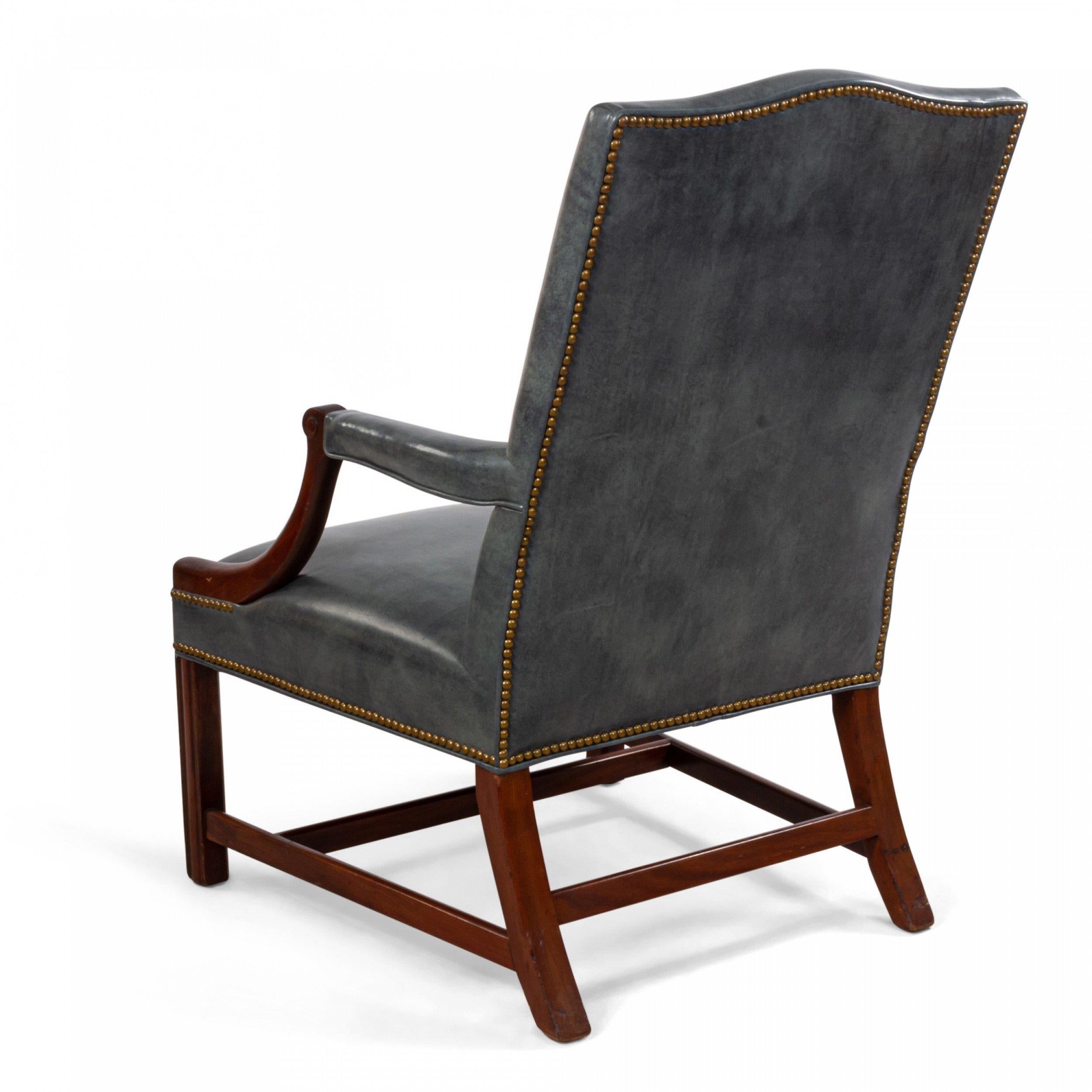 English Georgian Mahogany Arm Chair For Sale 2