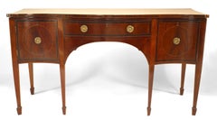English Georgian Mahogany Bowfront Sideboard