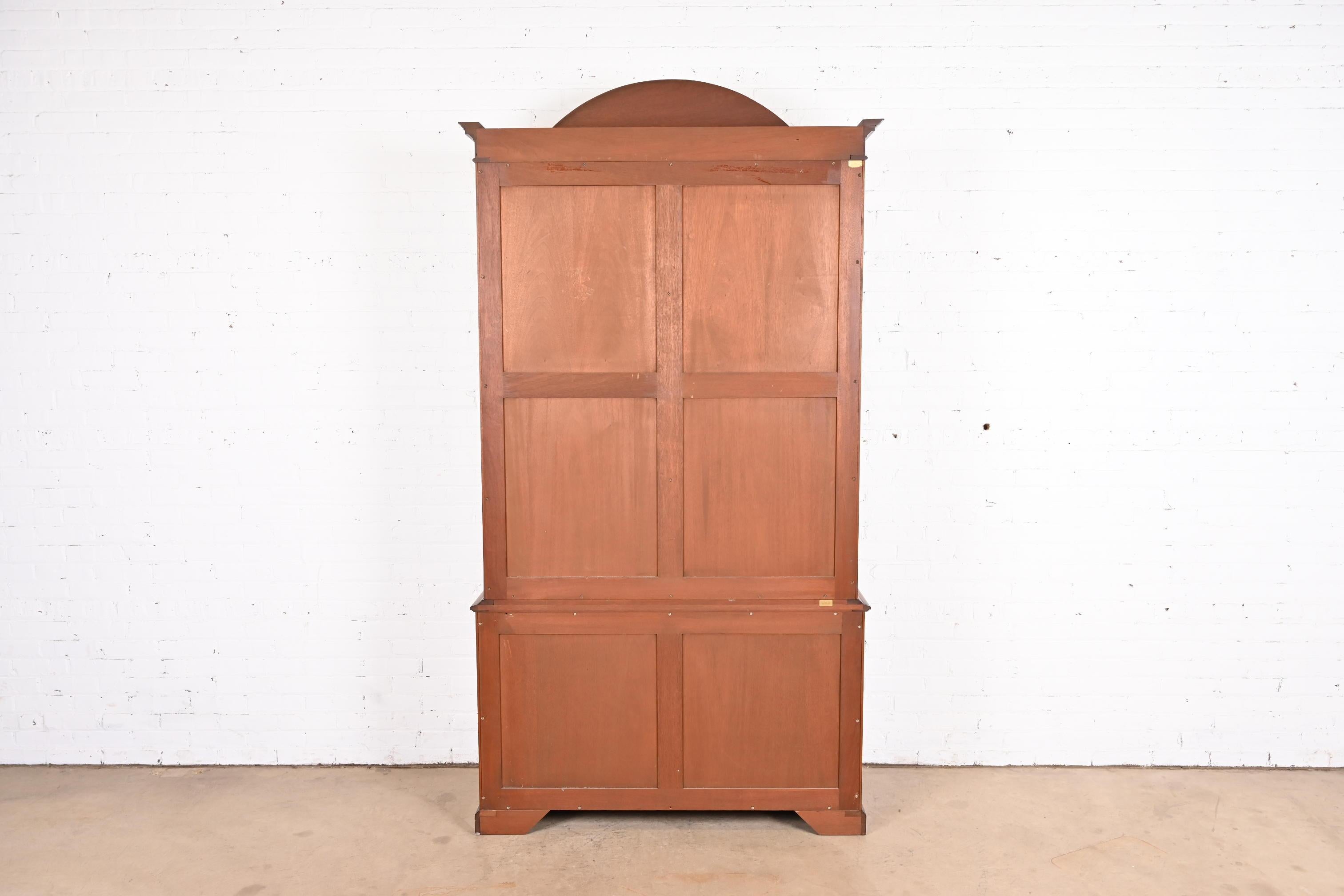 English Georgian Mahogany Breakfront Bookcase by Restall Brown & Clennell 6
