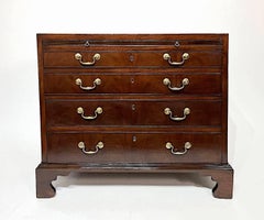 English Georgian Mahogany Caddy-Top Bachelor's Chest, circa 1760