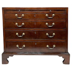 English Georgian Mahogany Caddy-Top Bachelor's Chest, circa 1760