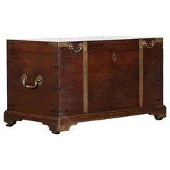 Cassapanca da campagna inglese in mogano georgiano