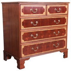 English Georgian Mahogany Chest of Drawers by Papworth Industries, Refinished