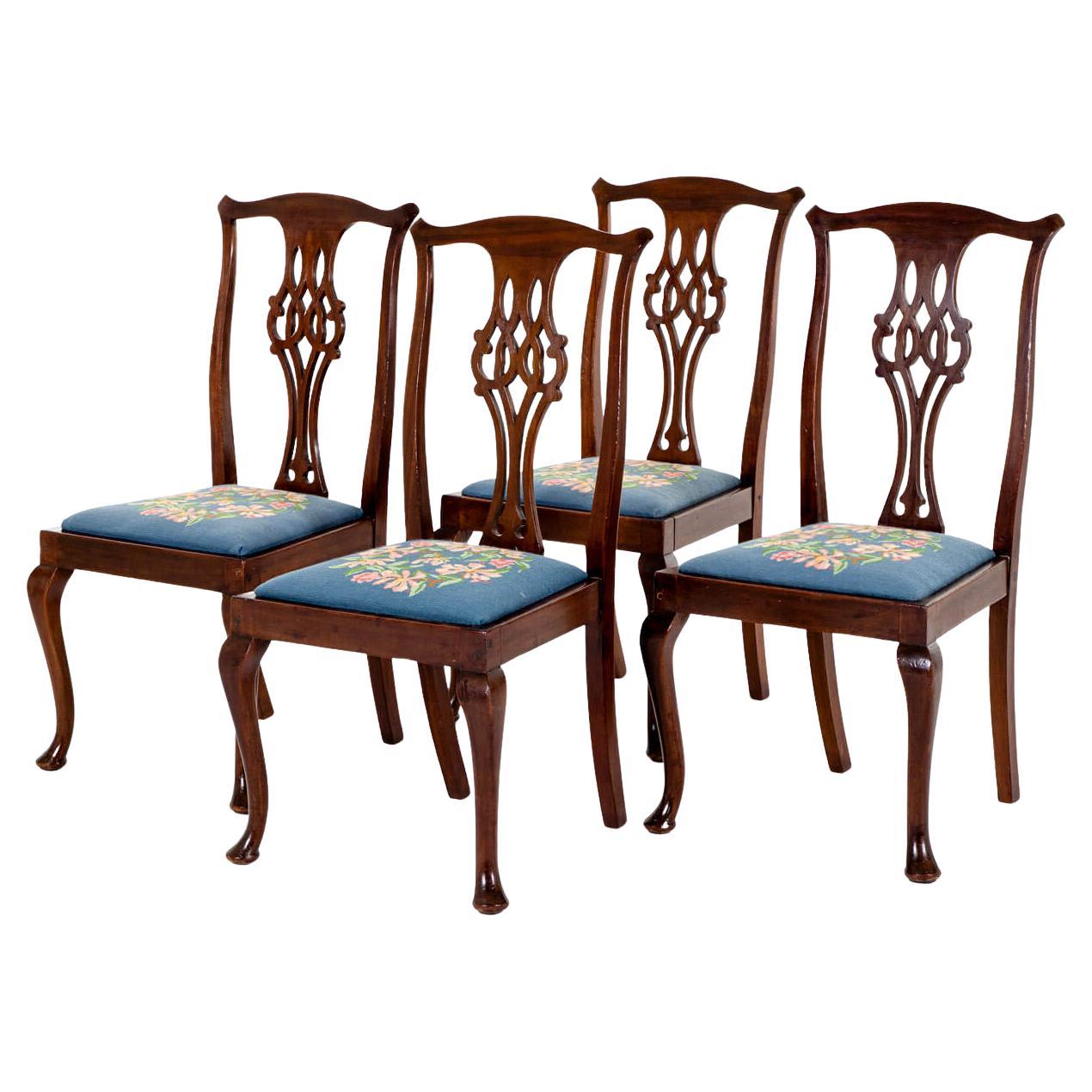English Georgian Mahogany Dining Chairs