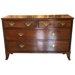 Antique English Georgian Mahogany Dresser, Entry Cabinet, 18th Century