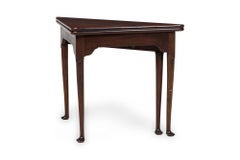 English Georgian Mahogany Flip Top Console Table