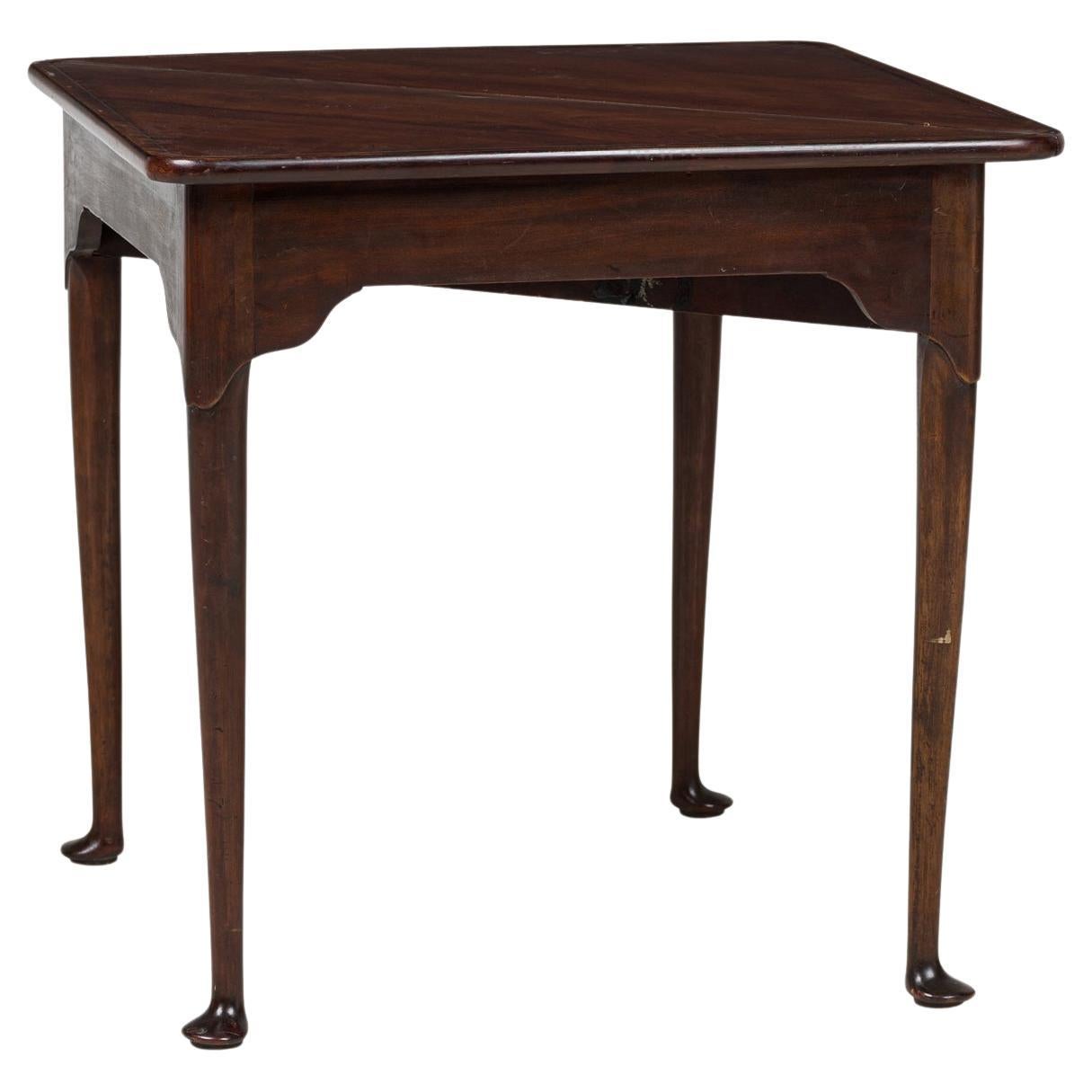 English Georgian Mahogany Flip Top Console Table