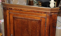 English Georgian Mahogany Hanging Corner Cabinet