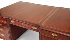 English Georgian Mahogany Partner's Desk