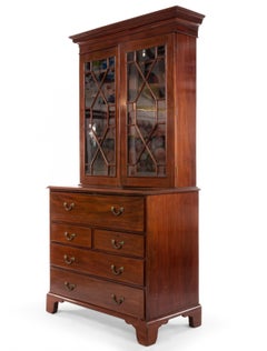 English Georgian Mahogany Secretary
