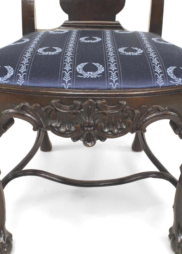 19th Century English Georgian Mahogany Side Chairs For Sale