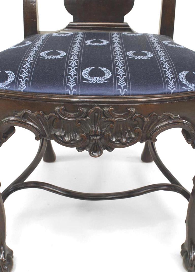Anglais Chaises d'appoint en acajou de style géorgien anglais en vente