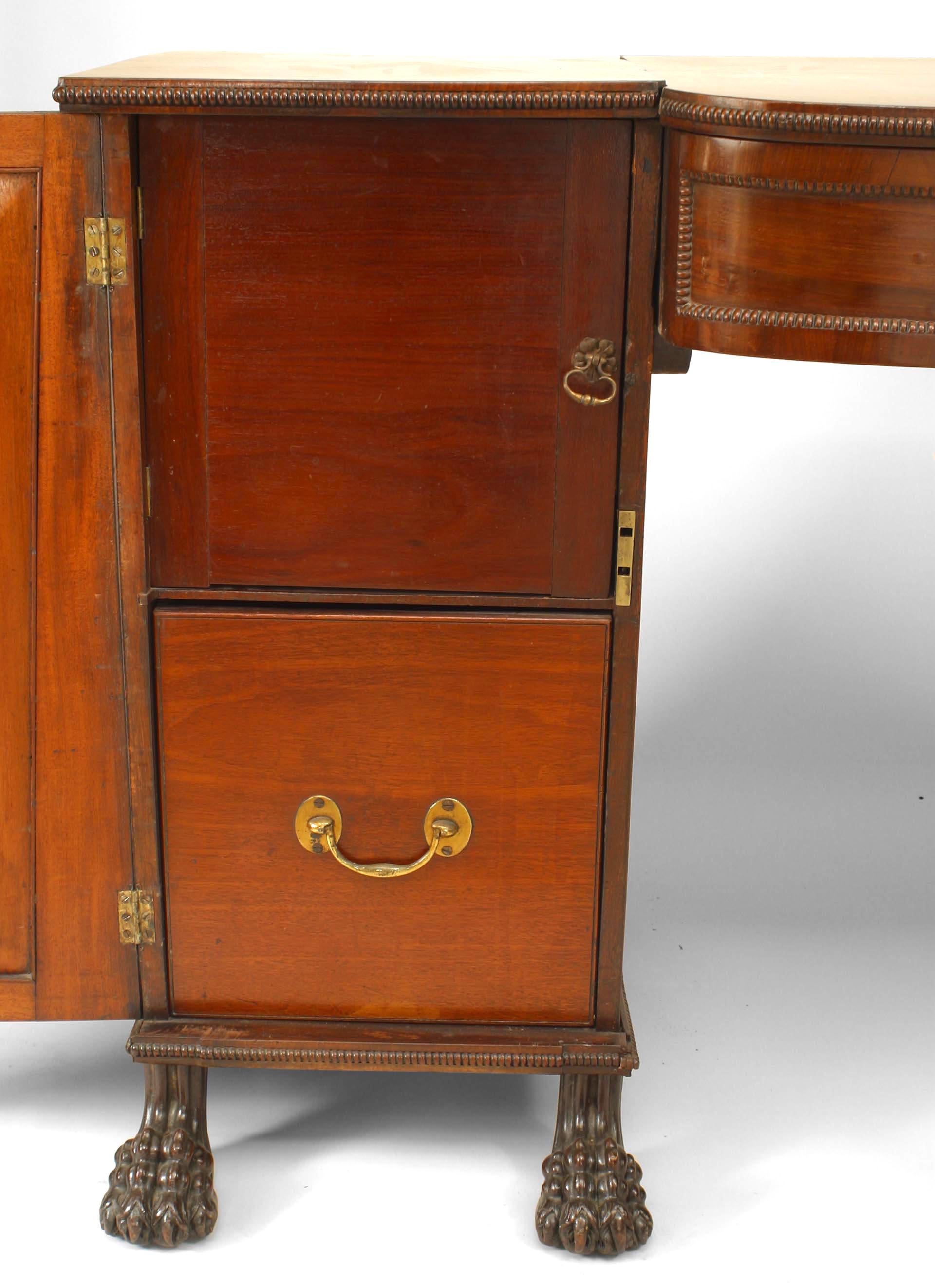 19th Century English Georgian Mahogany Sideboard For Sale