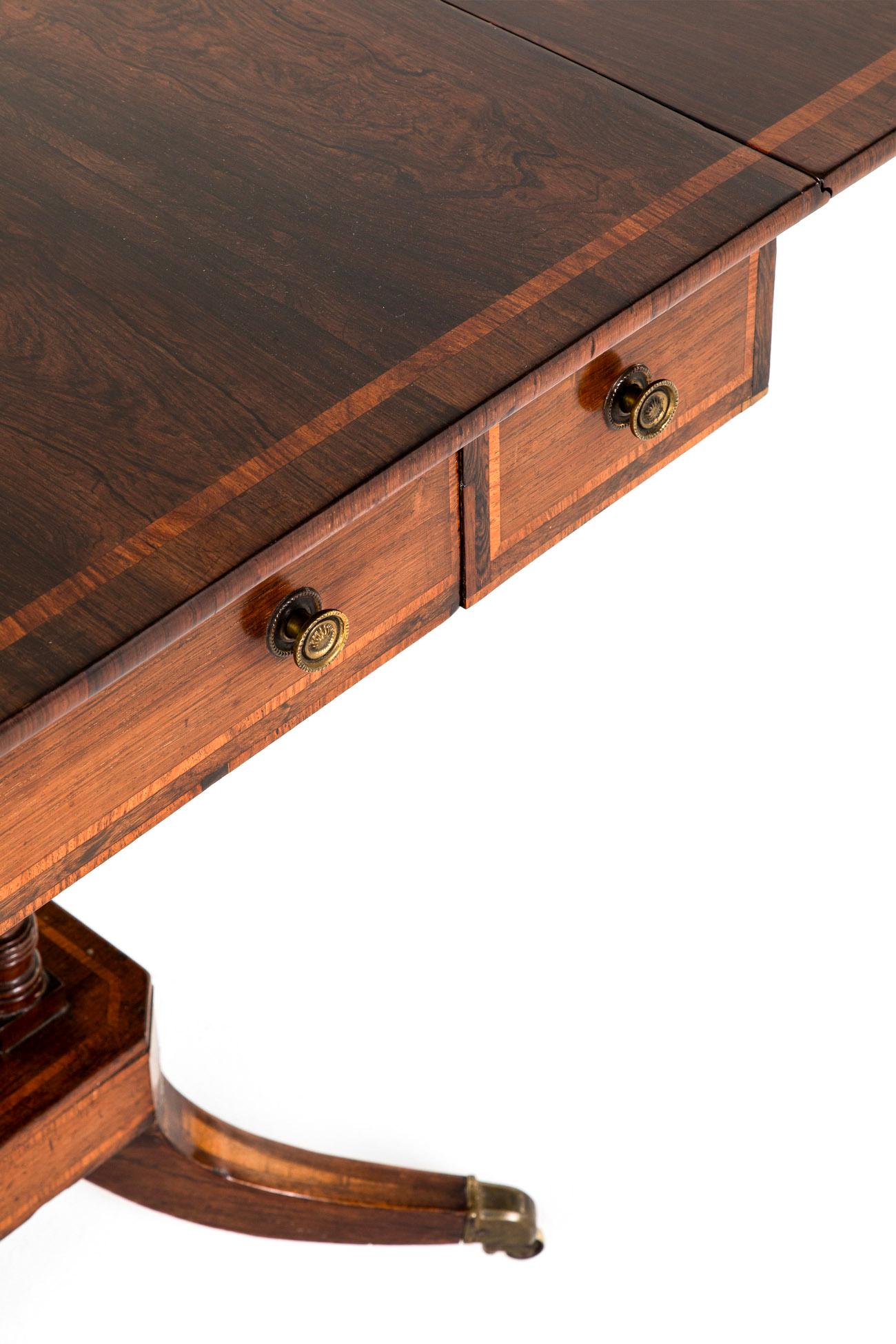 English Georgian Mahogany Sofa Table For Sale 6