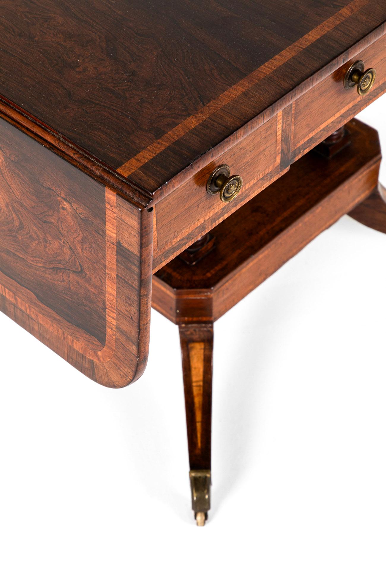 English Georgian Mahogany Sofa Table For Sale 8