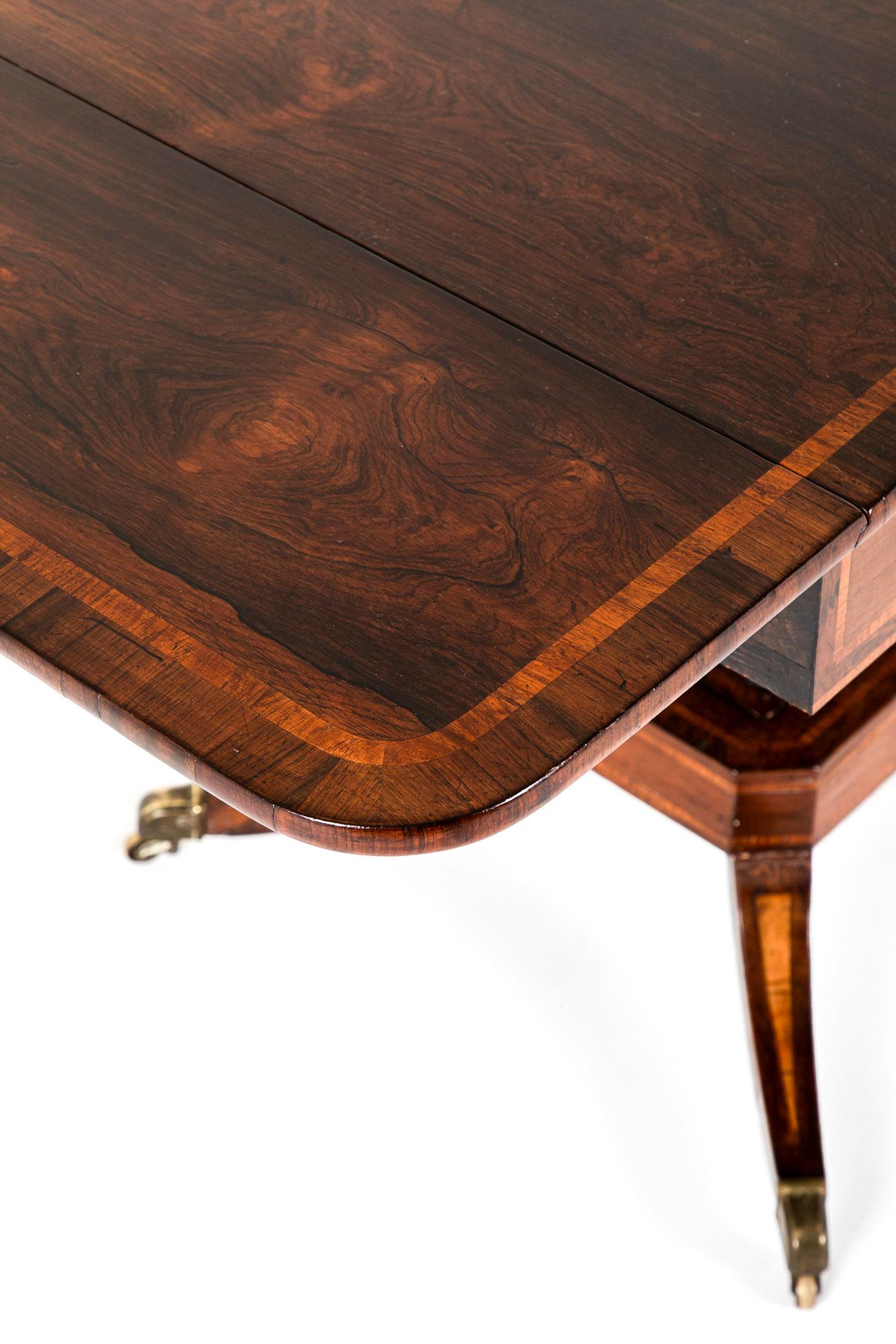 English Georgian Mahogany Sofa Table For Sale 9
