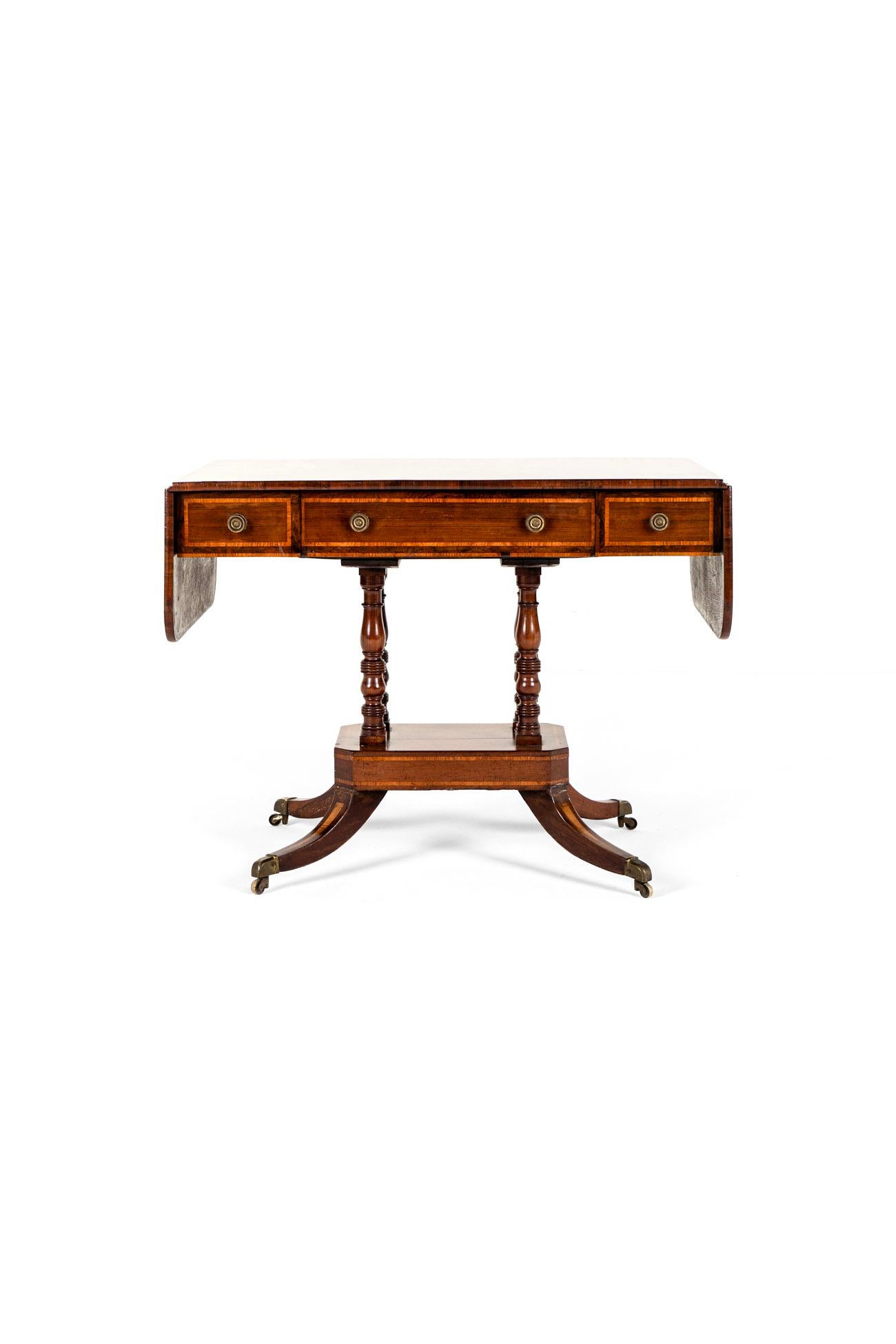 British English Georgian Mahogany Sofa Table For Sale