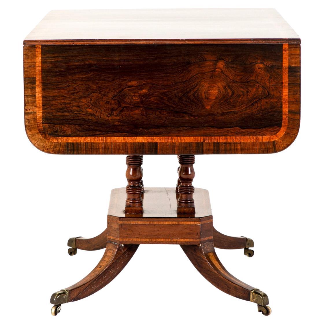 English Georgian Mahogany Sofa Table For Sale
