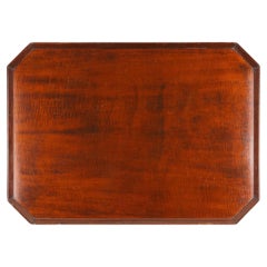 English Georgian mahogany standing rim tray, 1800's