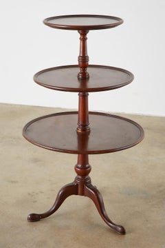 English Georgian Mahogany Three-Tier Dumbwaiter