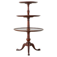 English Georgian Mahogany Three-Tier Dumbwaiter