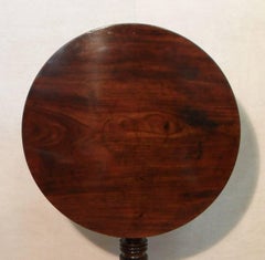 English Georgian Mahogany Tripod Lamp Table