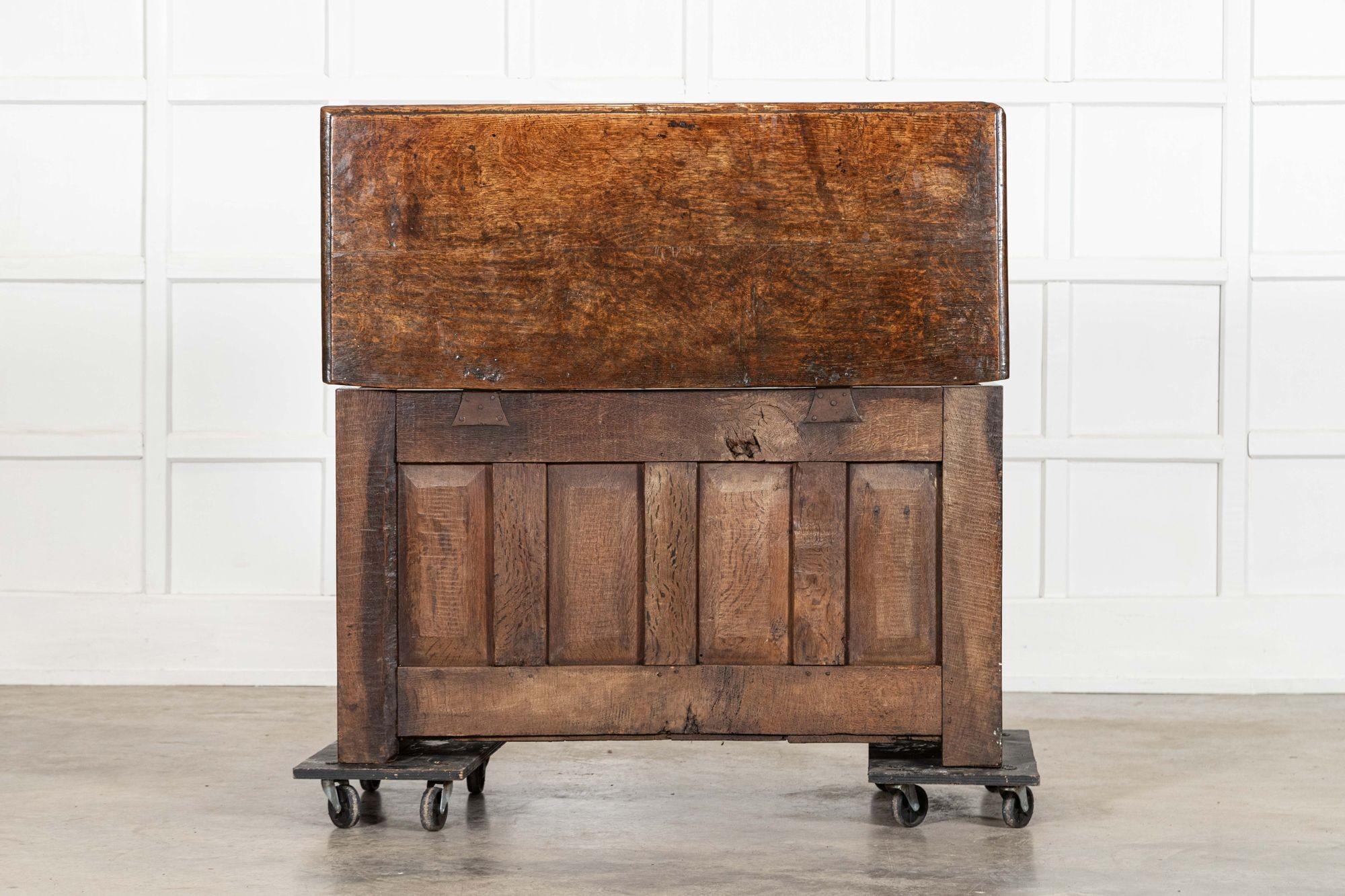 Cofre Georgiano Inglés de Roble en venta 12