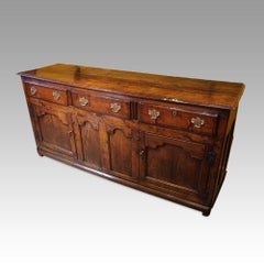 English Georgian oak dresser base