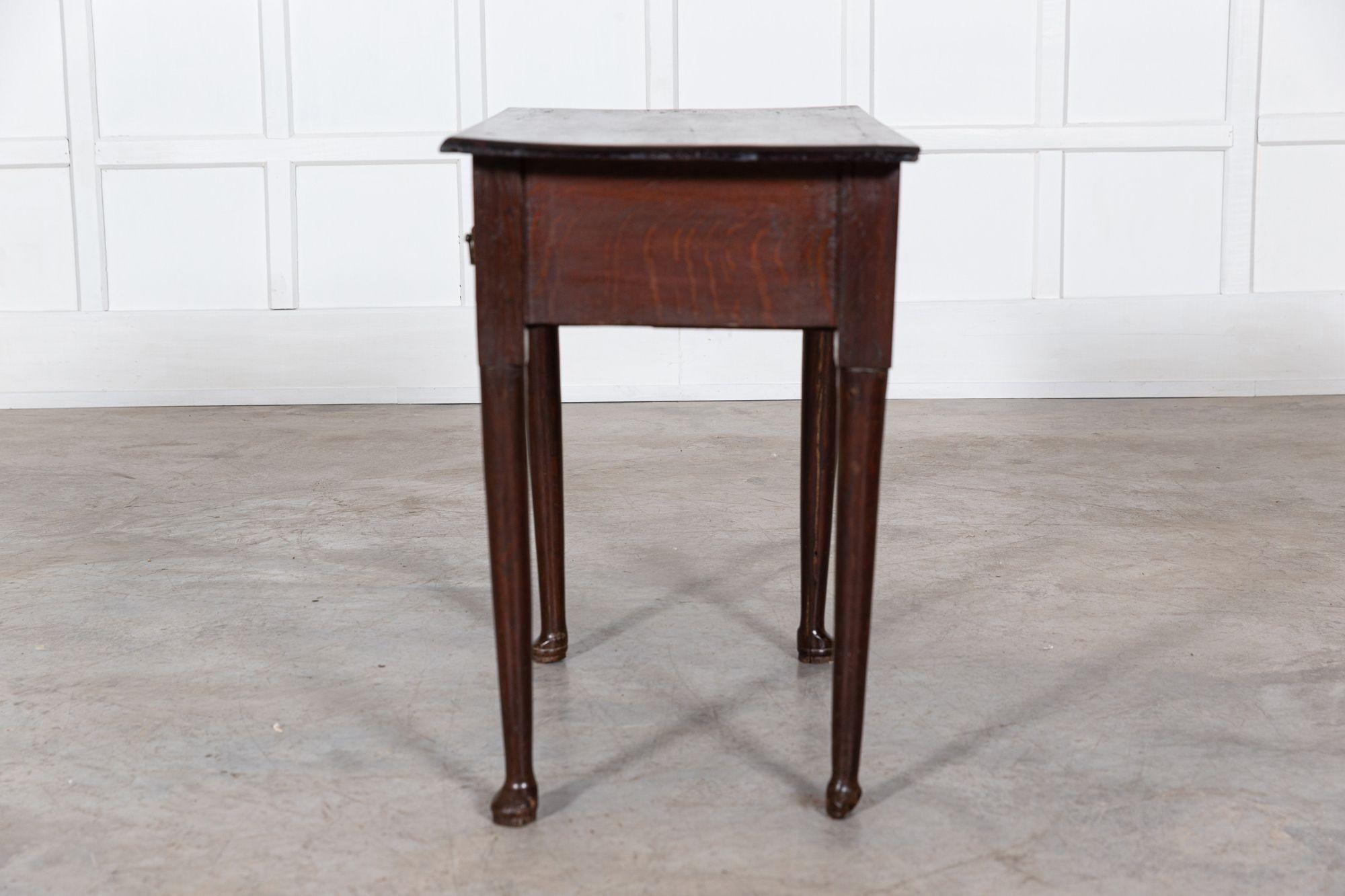 English Georgian Oak Lowboy 6