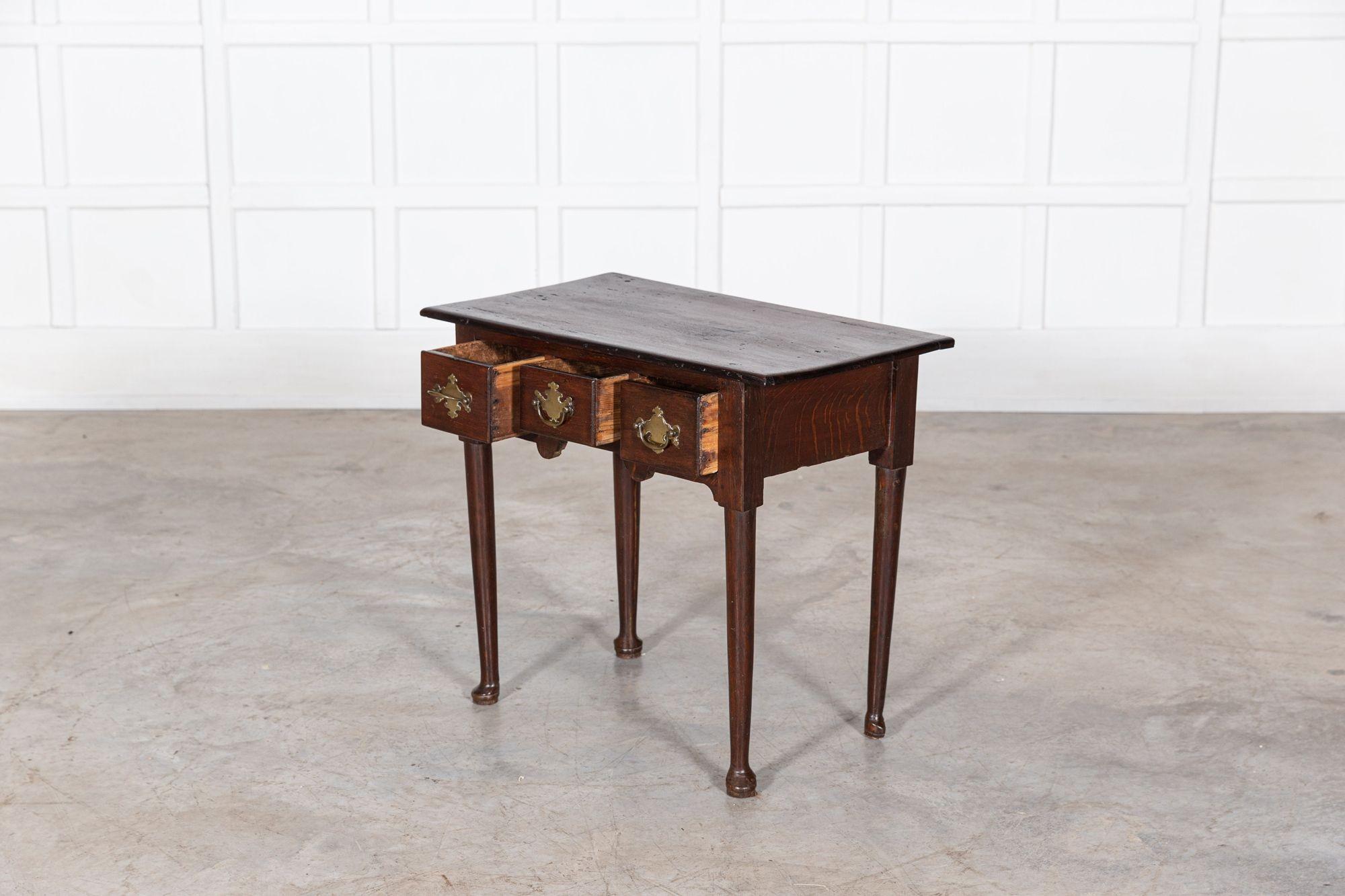 English Georgian Oak Lowboy 10