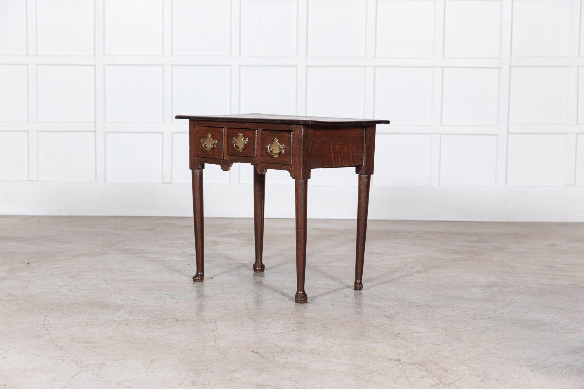 English Georgian Oak Lowboy 11