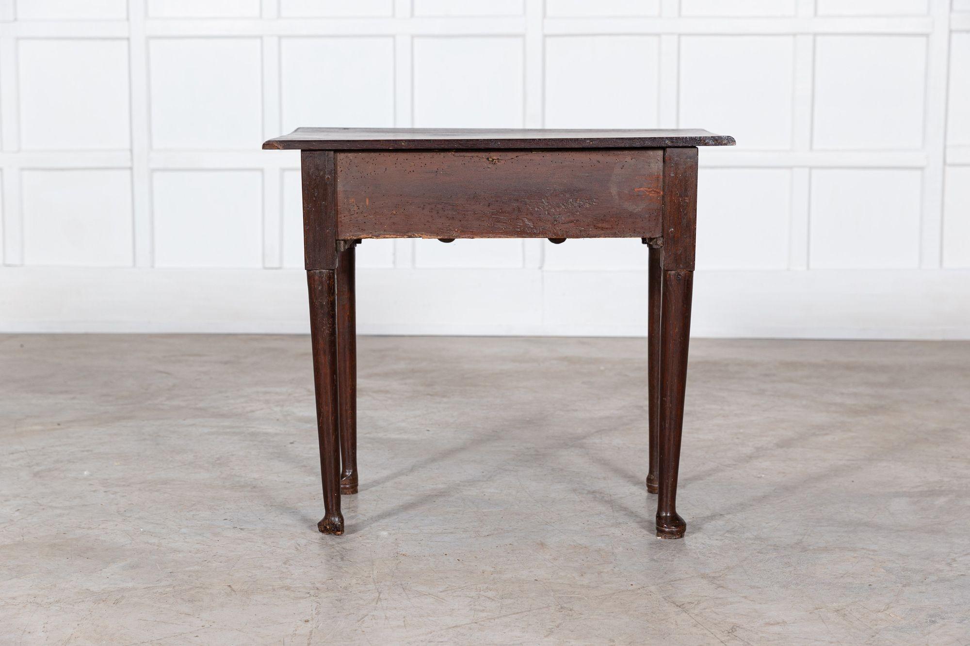 English Georgian Oak Lowboy 12
