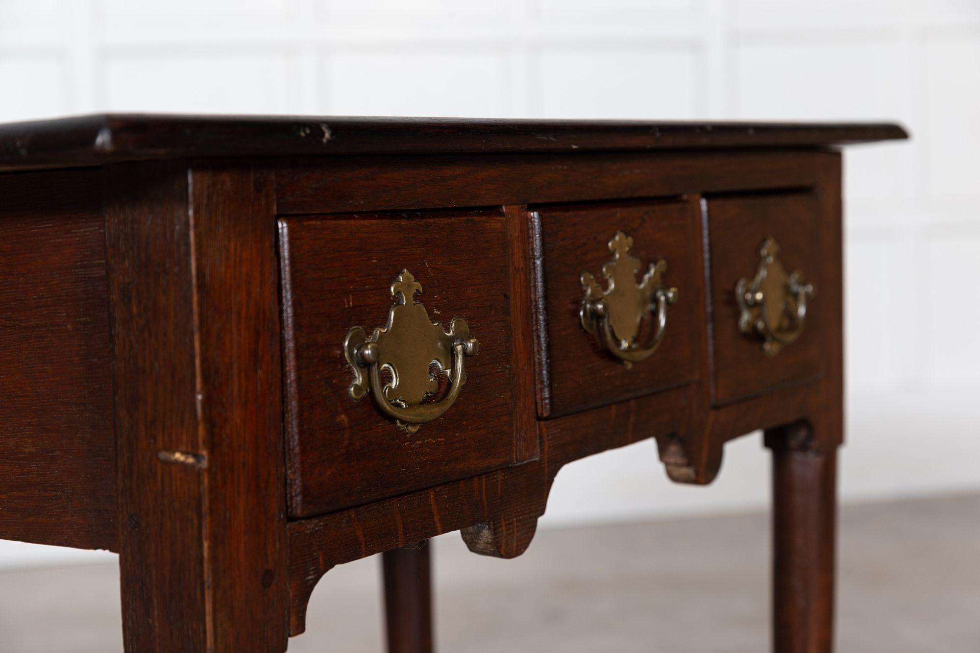 English Georgian Oak Lowboy 4