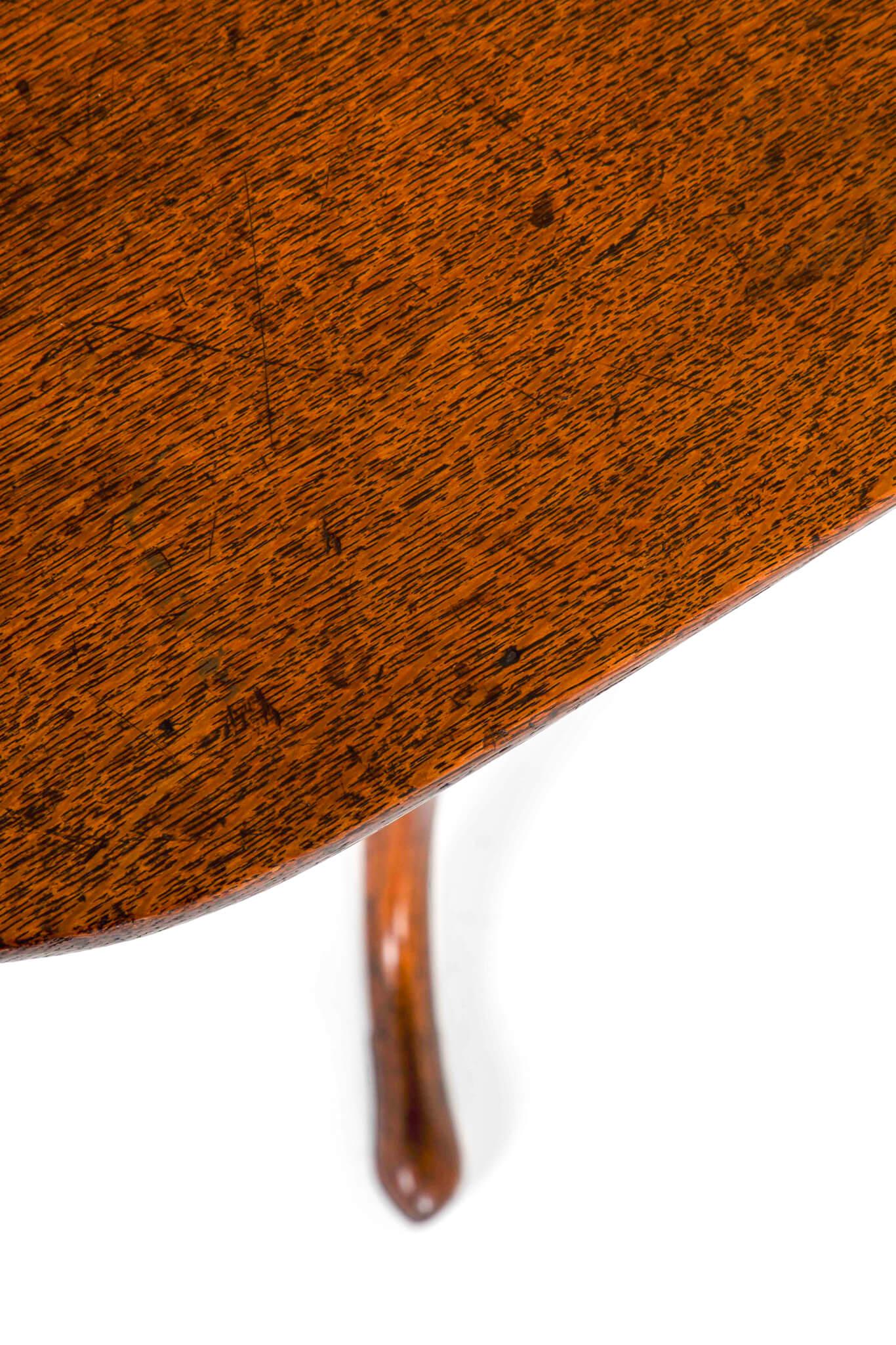 English Georgian Oak Tripod Table For Sale 9