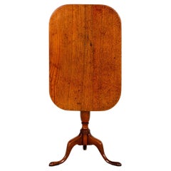 English Georgian Oak Tripod Table
