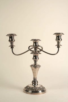 English Georgian Old Sheffield Candelabra