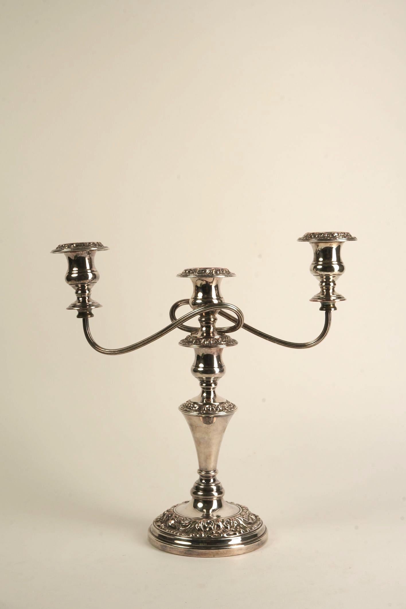 British English Georgian Old Sheffield Candelabra For Sale