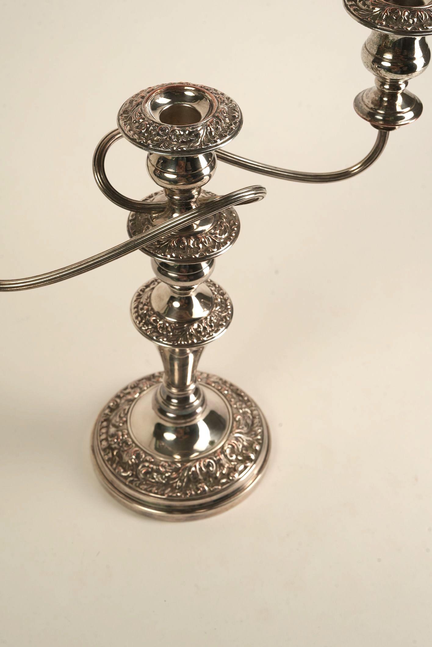 18th Century and Earlier English Georgian Old Sheffield Candelabra For Sale